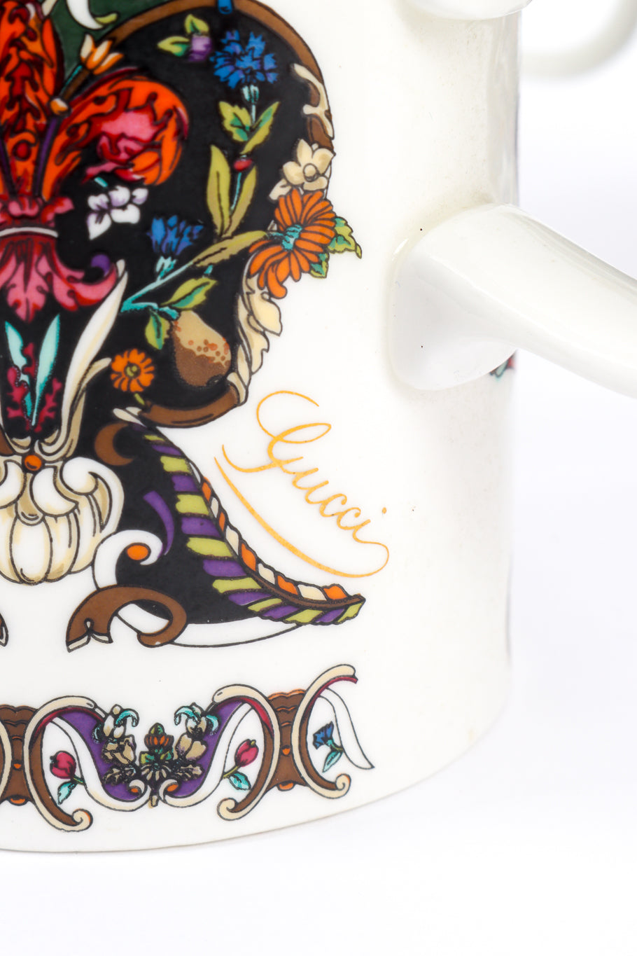 Gilded Floral Signed Mugs Boxed Set by Gucci mug signature @recessla