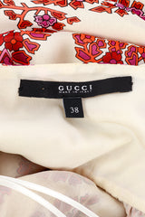 Gucci 2007 S/S Ribbon & Ruffle Mini Dress label @RECESS LA