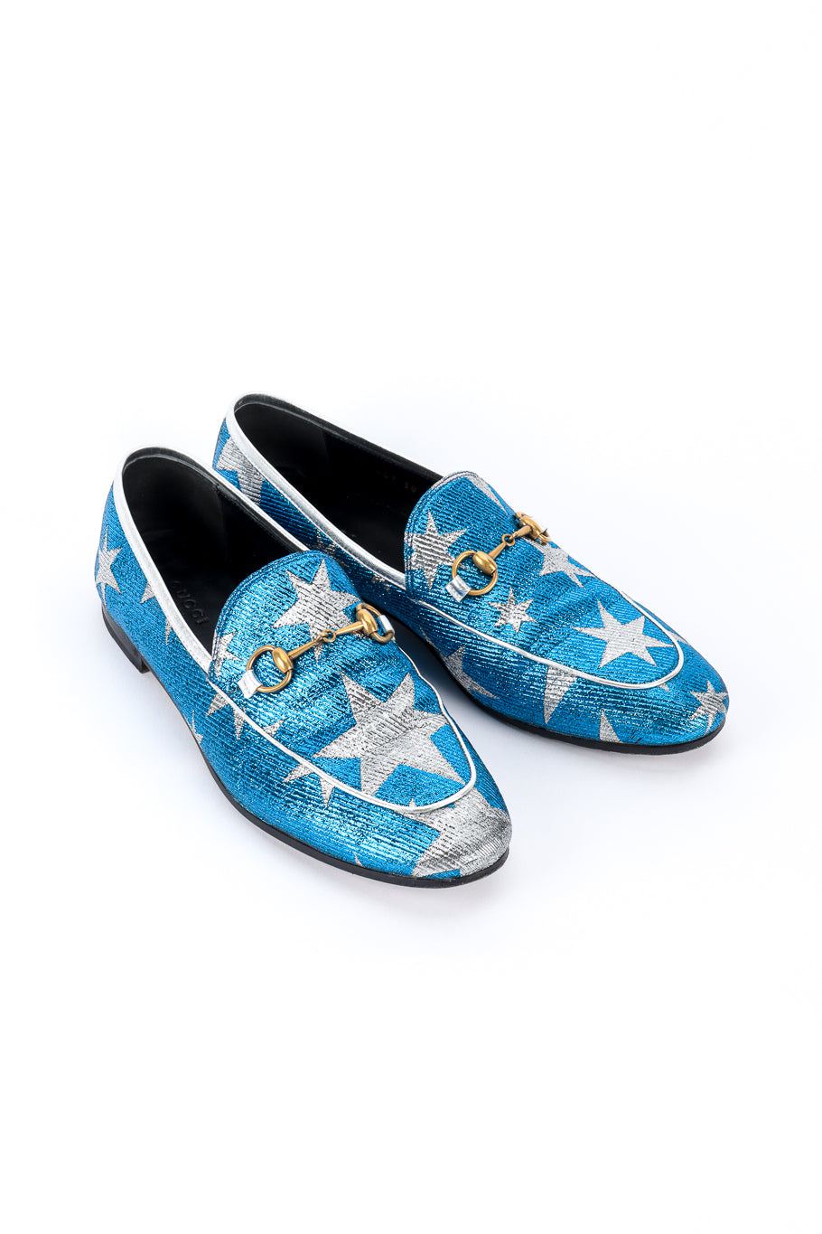 Gucci Starry Sky Lurex Loafers 3/4 front @recess la