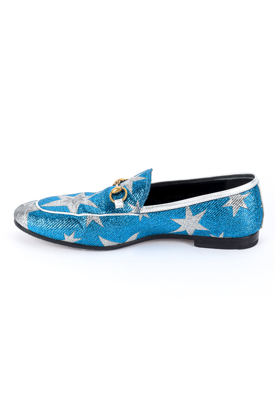 Gucci Starry Sky Lurex Loafers right shoe inner side @recess la