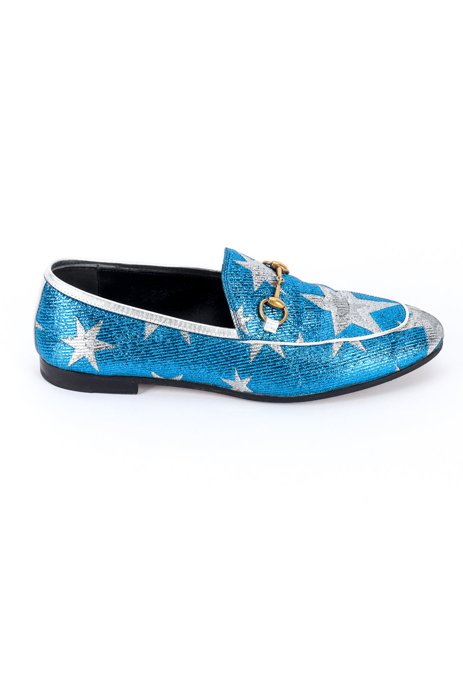 Gucci Starry Sky Lurex Loafers right shoe outer side @recess la