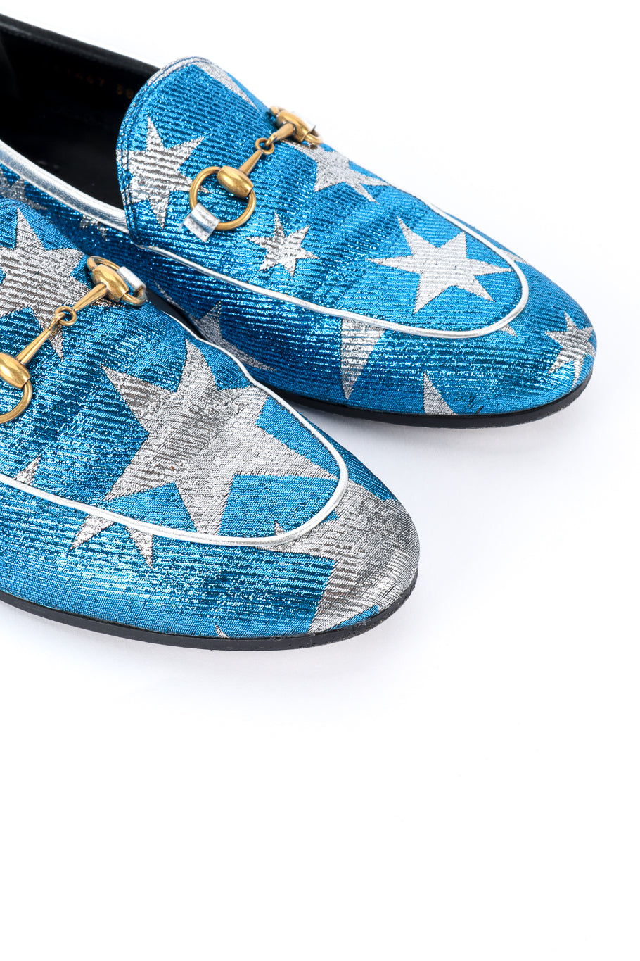 Gucci Starry Sky Lurex Loafers toe closeup @recess la