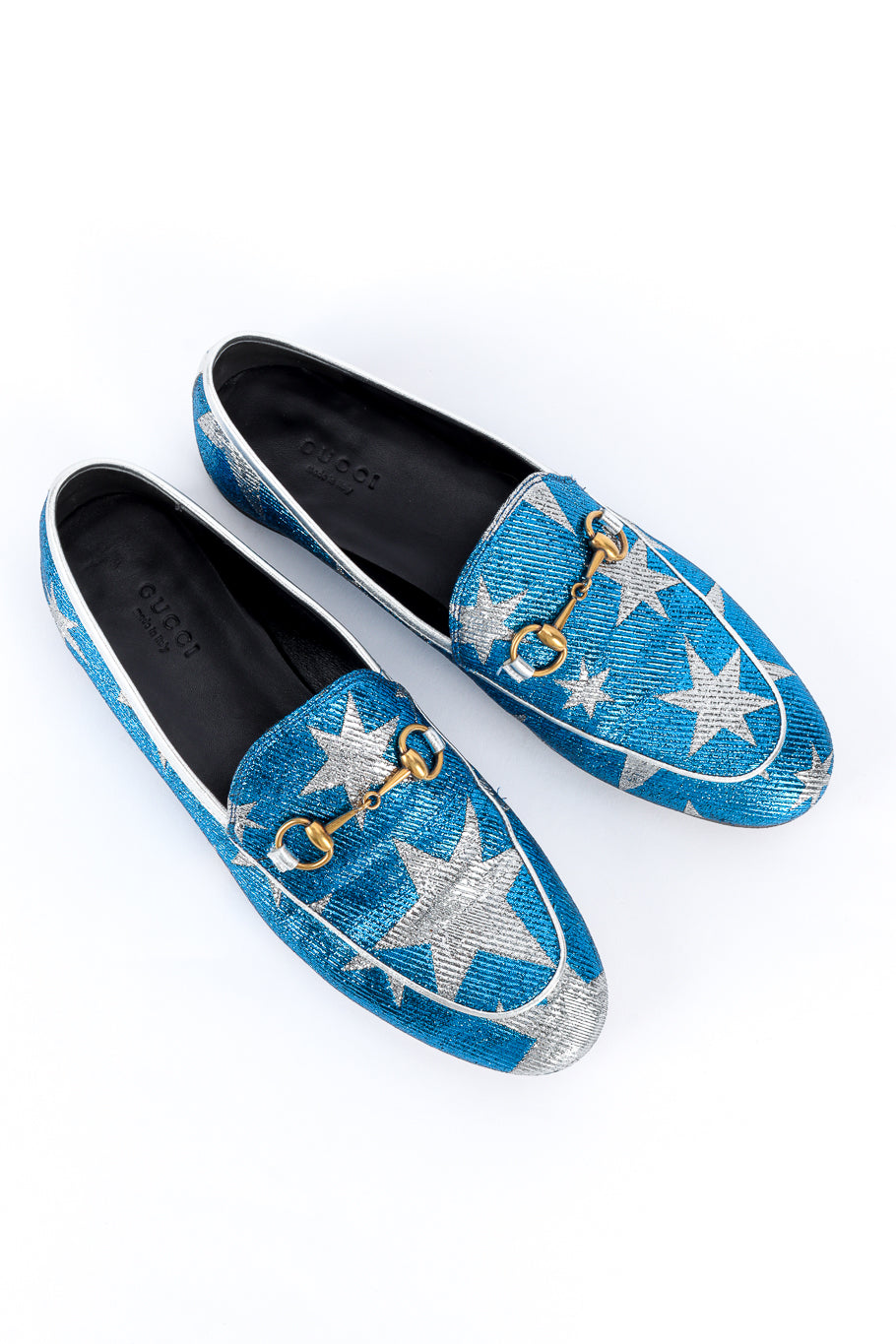 Gucci Starry Sky Lurex Loafers top view @recess la