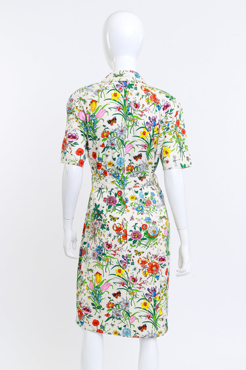 Vintage Gucci Flora Print Wrap Dress Recess Vintage Gucci Flora Print Wrap Dress Recess