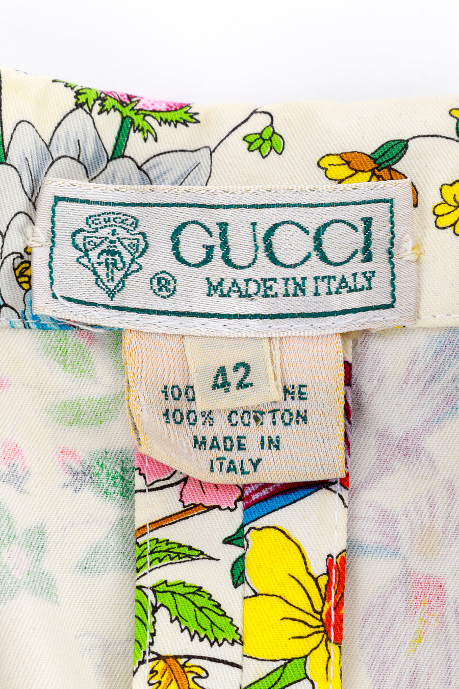 Vintage Gucci Flora Print Wrap Dress – Recess