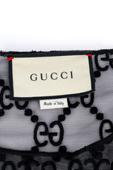 Gucci GG Diamond Knit Tulle Top label @recess la