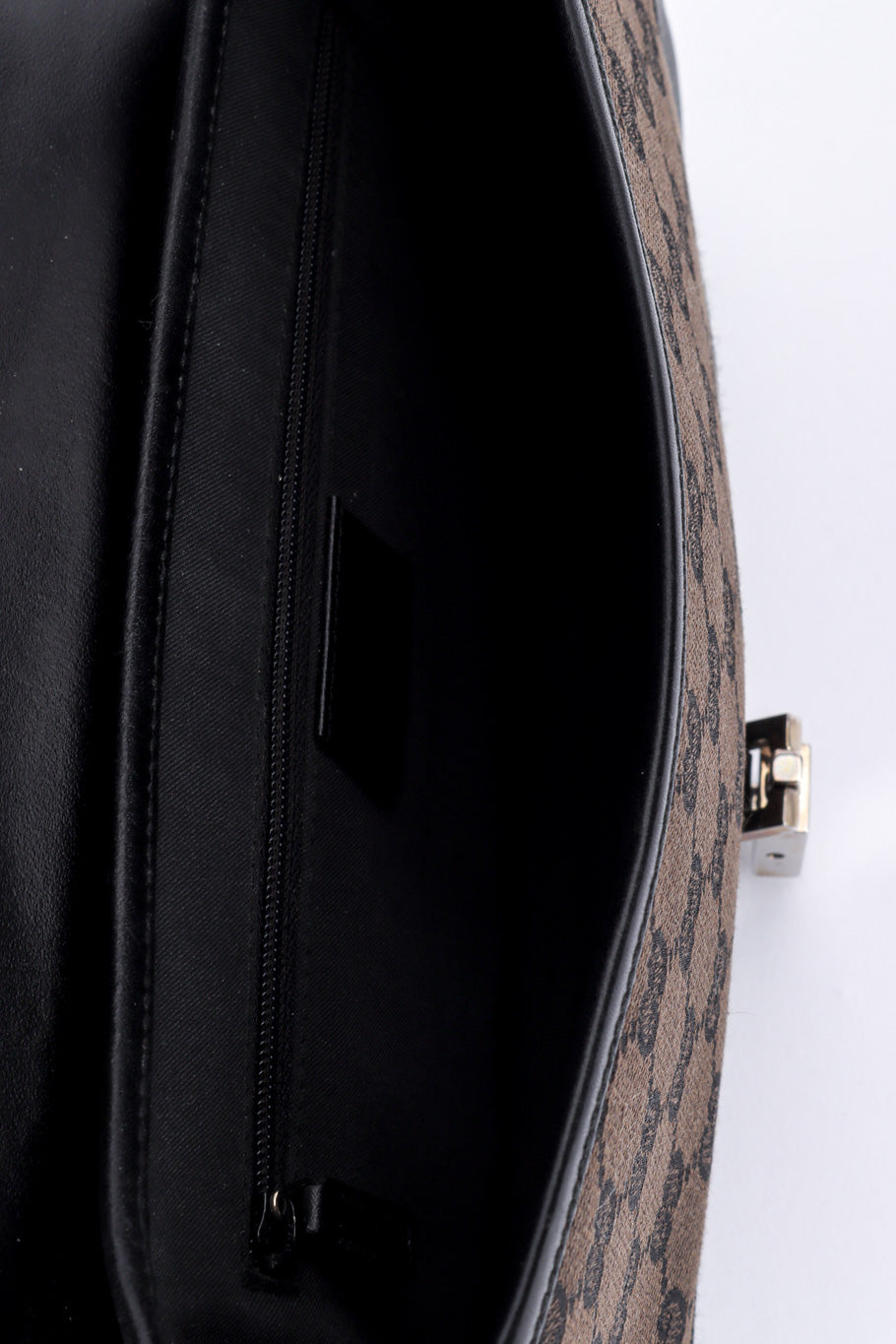 GG Monogram Jackie Shoulder Bag by Gucci on white background open lining @recessla