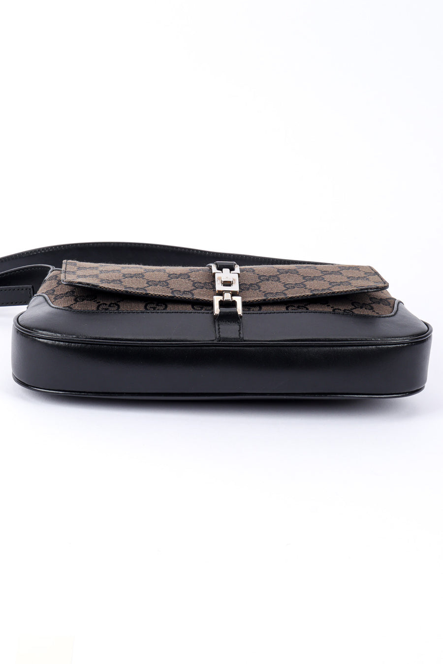 バッグ Vintage Gucci GG Shoulder Bag Logo Plate Gucci GG Logo Crossbody Purse 97.02.068 Vintage Navy Blue