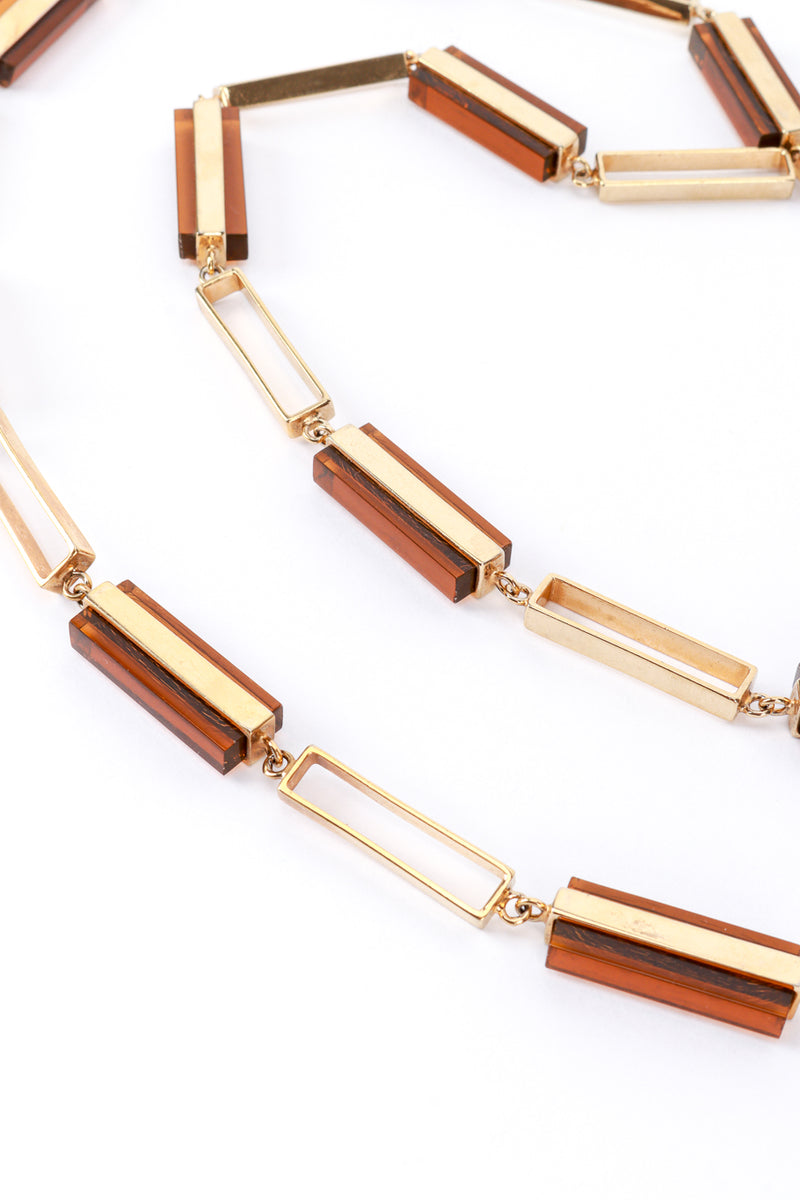 Gucci Lucite Bar Link Drape Necklace detail @RECESS LA