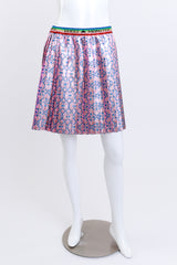 Gucci Lurex Pleated GG Skirt front on mannequin @recess la