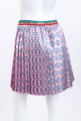 Gucci Lurex Pleated GG Skirt back on mannequin closeup @recess la