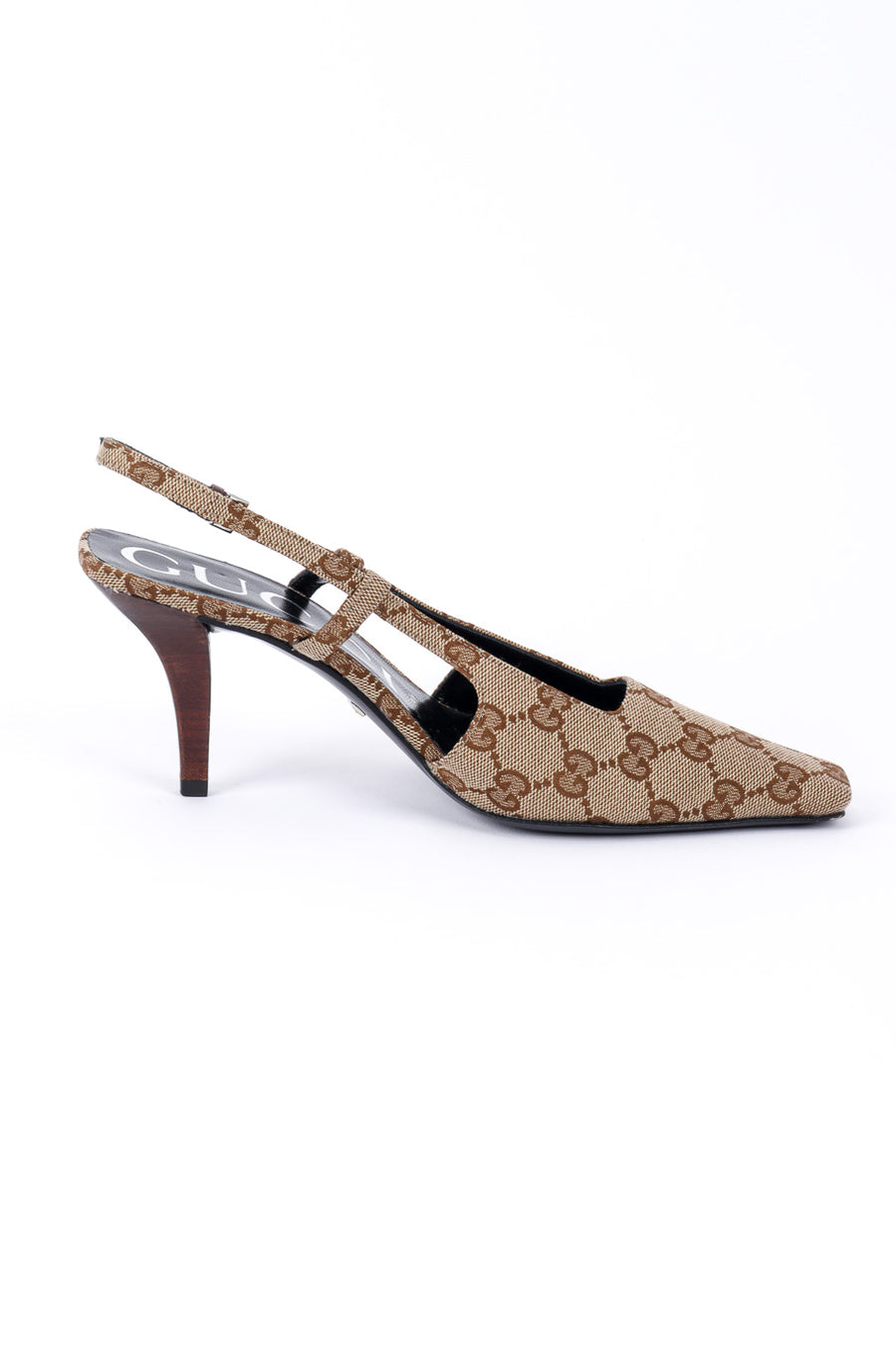 海外限定*GUCCI* クラリスGG キャンバスフラットミュール ブルー 国内発送☆GUCCI】GGラフィア プラットフォームサンダル (GUCCI