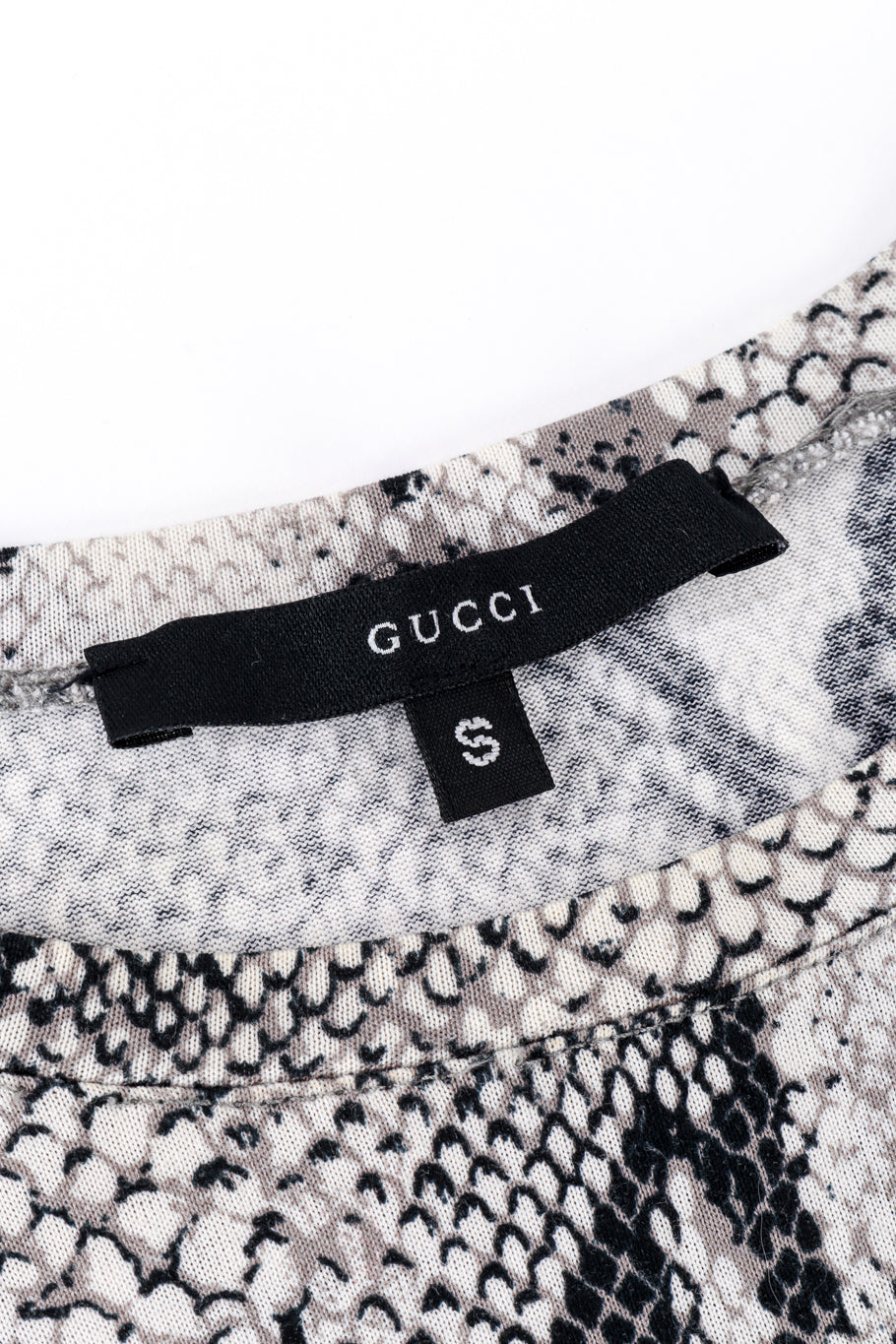 Gucci Snake Print Crop Top signature label @recess la