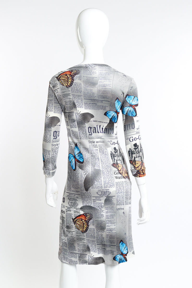 John Galliano Newspaper Print Jumpsuit Vintage John Galliano