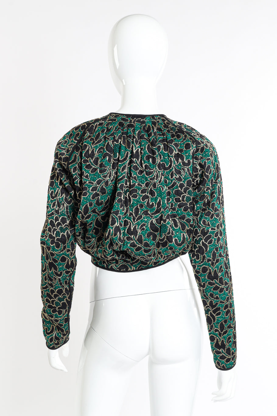 Vintage Geoffrey Beene Lace Jacket back on mannequin @recessla
