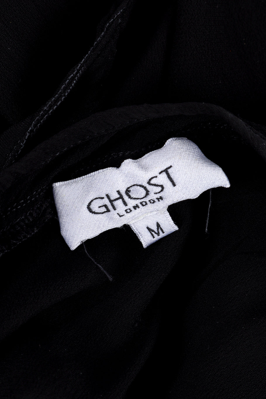 Vintage Ghost Lace Peasant Dress signature label closeup @recess la