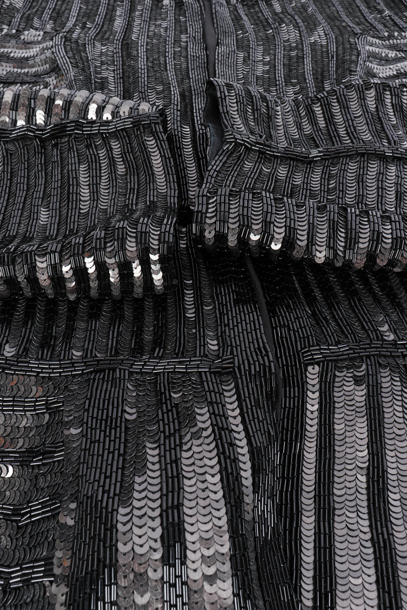 Vintage Gianfranco Ferre Sequin Stripe Jacket sequin closeup @recessla