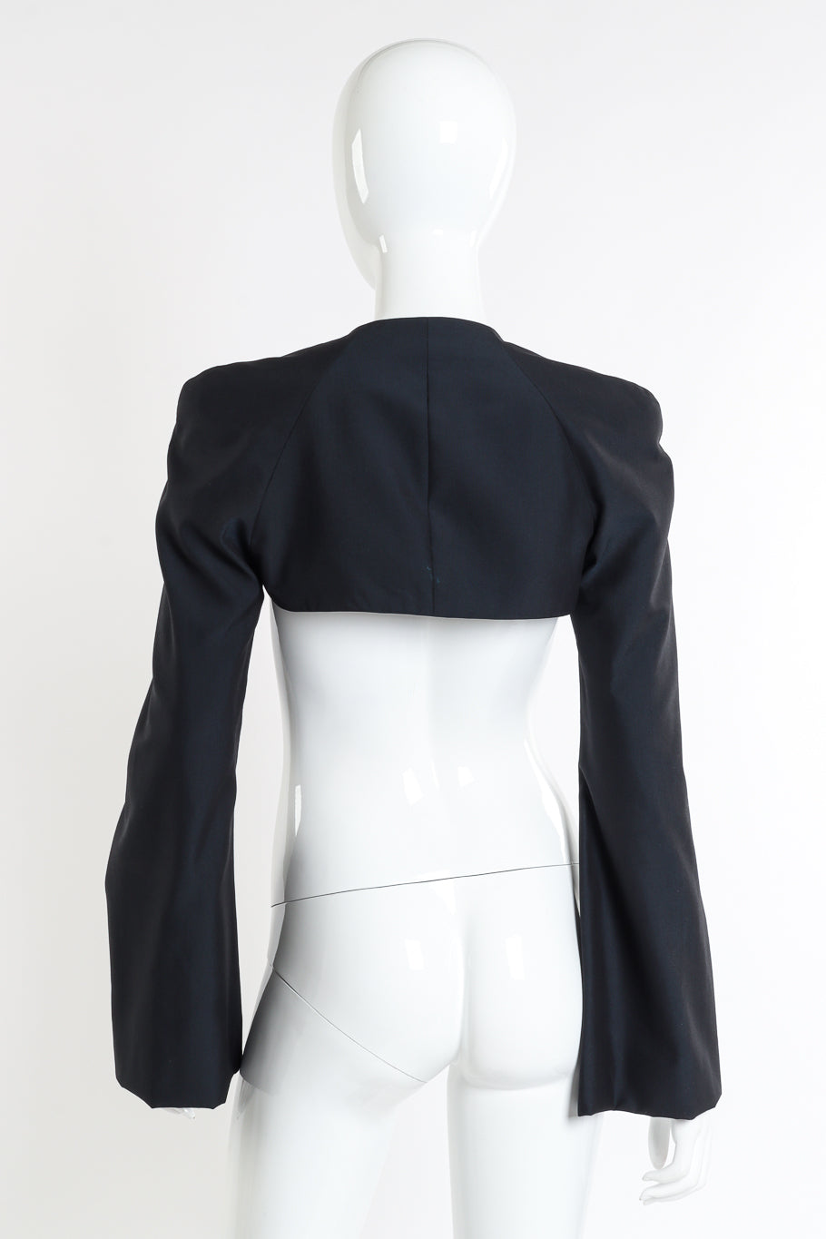 Givenchy Couture Bell Sleeve Bolero back on mannequin @recessla