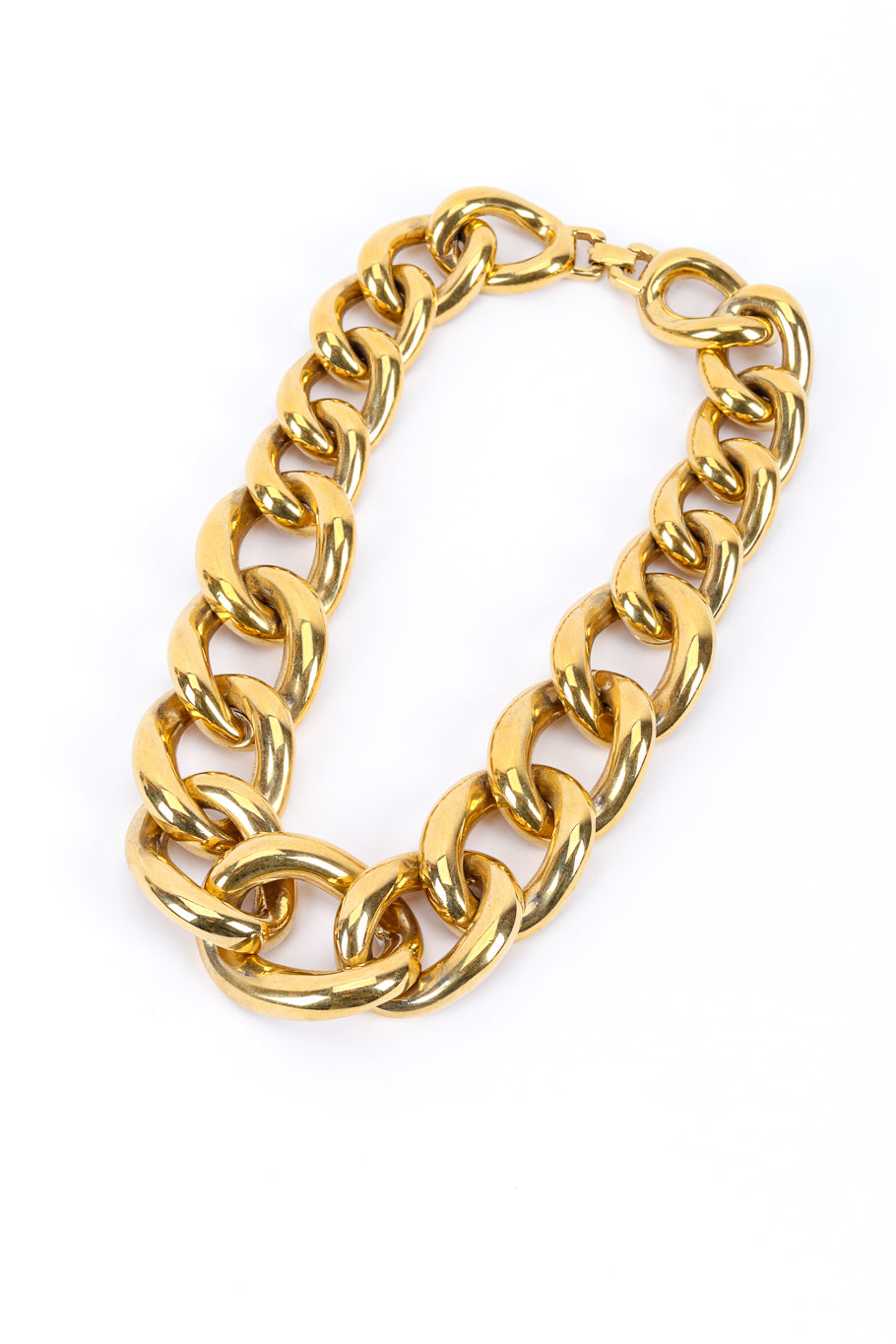 Vintage Givenchy Chunky Curb Link Necklace front @recessla