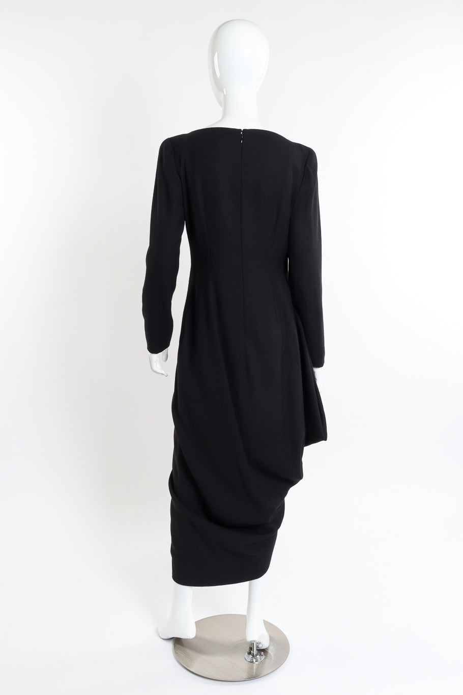 Vintage Givenchy Asymmetrical Hem Dress back on mannequin @recessla