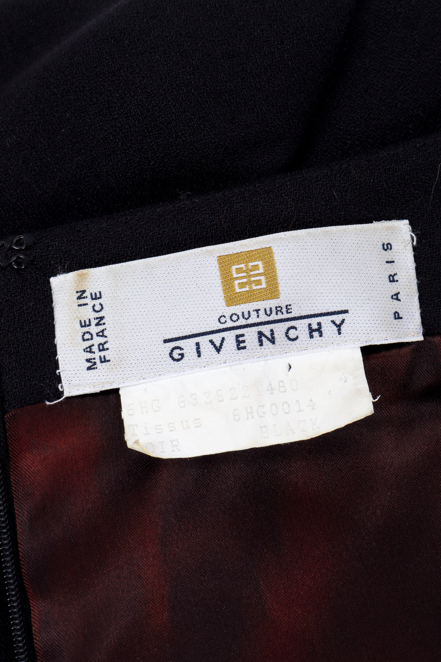 Vintage Givenchy Asymmetrical Hem Dress signature label @recessla 