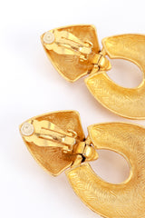 Givenchy Hammered Drop Hoop Earrings stamp @RECESS LA