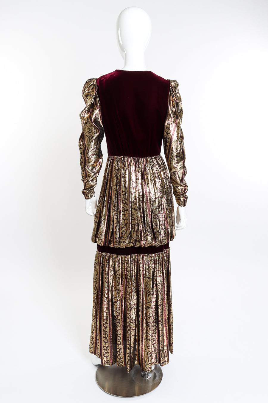 Vintage Givenchy Velvet Tiered Metallic Gown – Recess