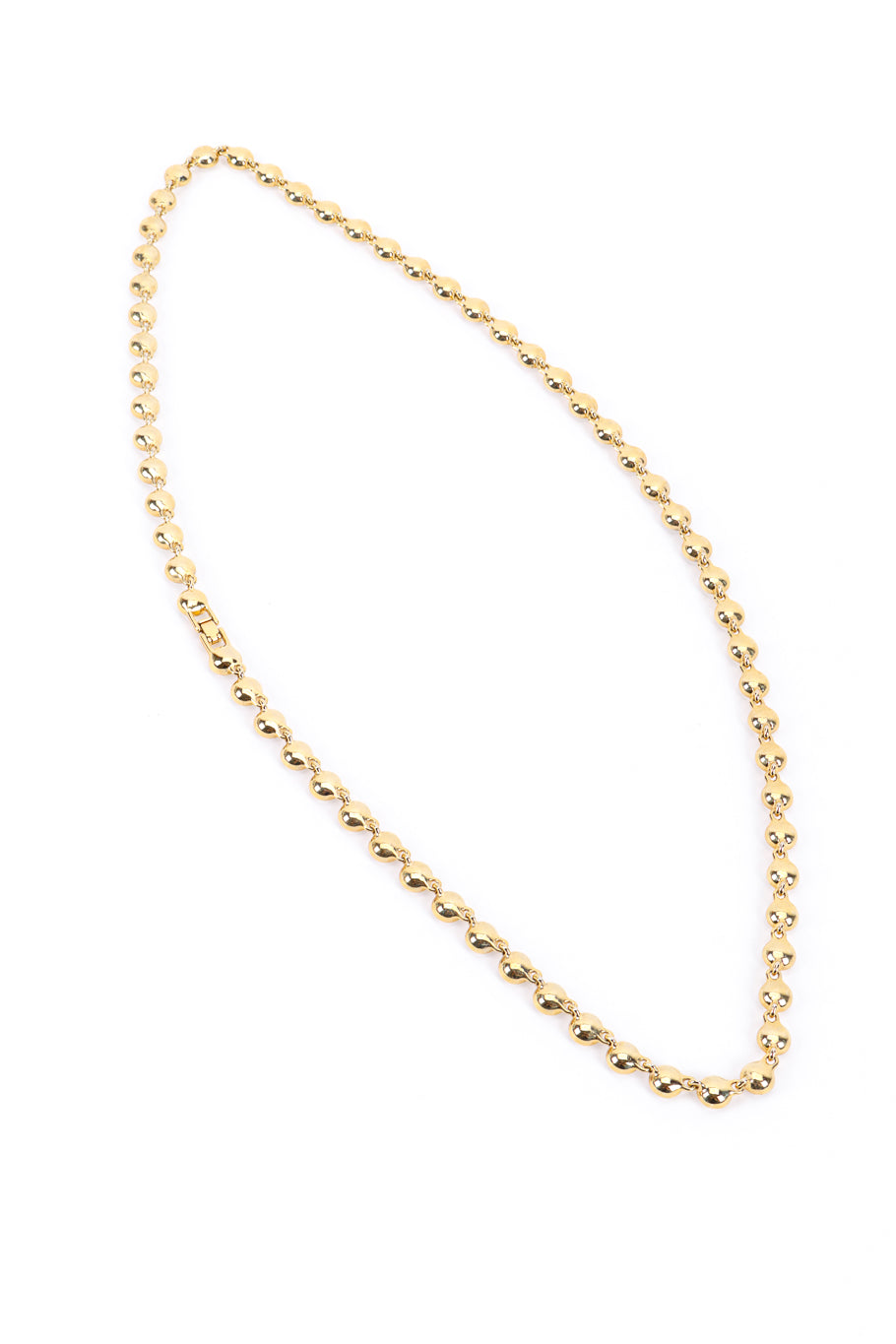 Vintage Givenchy Crystal Link Necklace back @recessla