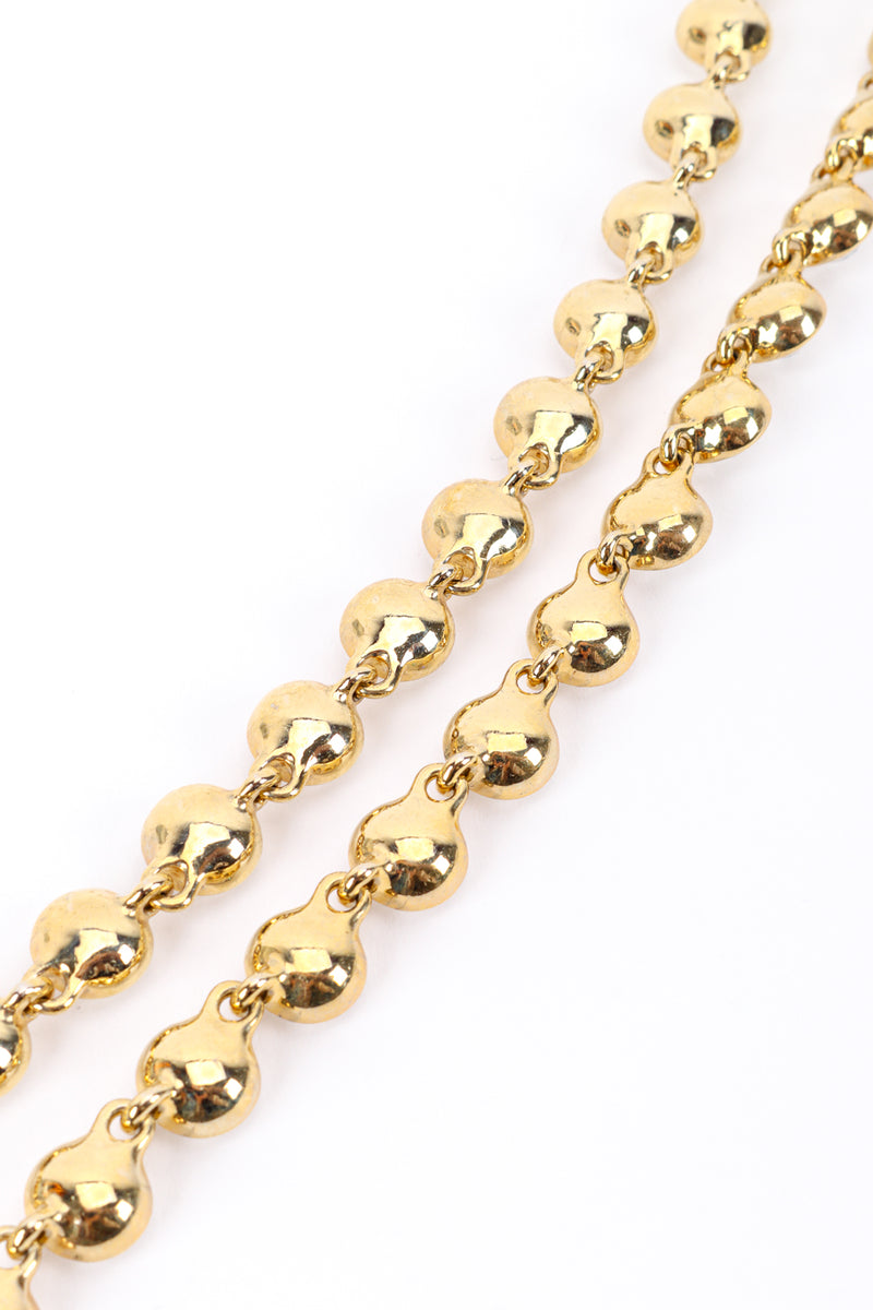 Vintage Givenchy Crystal Link Necklace back of link closeup @recessla