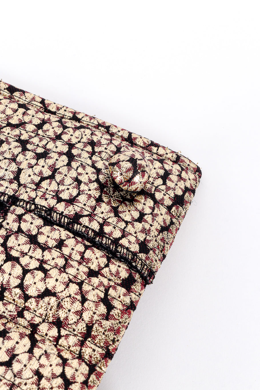 Vintage Givenchy Floral Lamé Jacket extra button @recess la