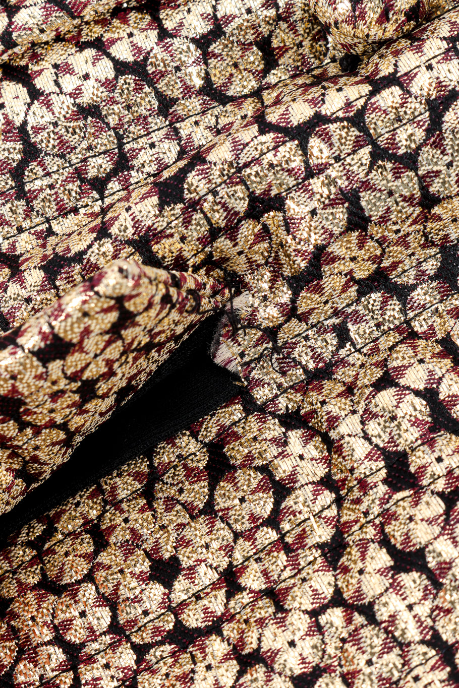 Vintage Givenchy Floral Lamé Jacket split seam pocket @recess la