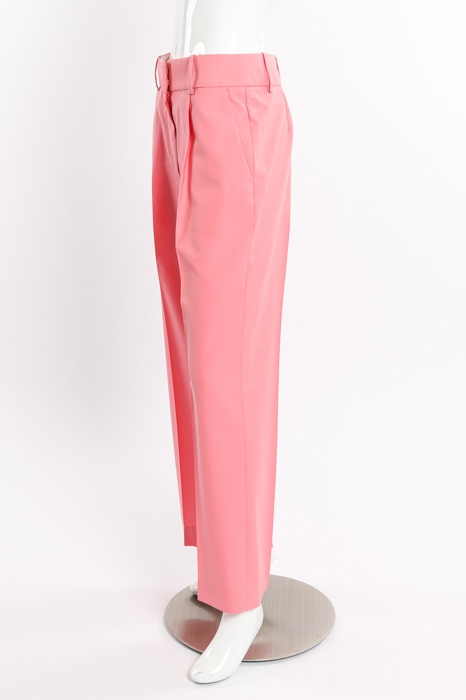 2020 S/S Pleated Wool Trousers by Givenchy on mannequin side @recessla