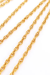 Trifari Layered Jet Drop Waterfall Necklace chain @RECESS LA