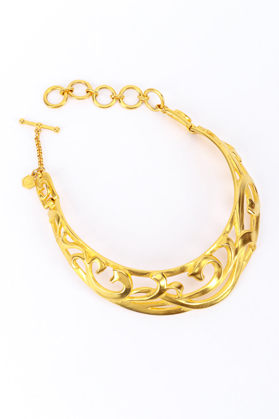 Golden Vines Collar Plate Necklace by Clara @Recess LA