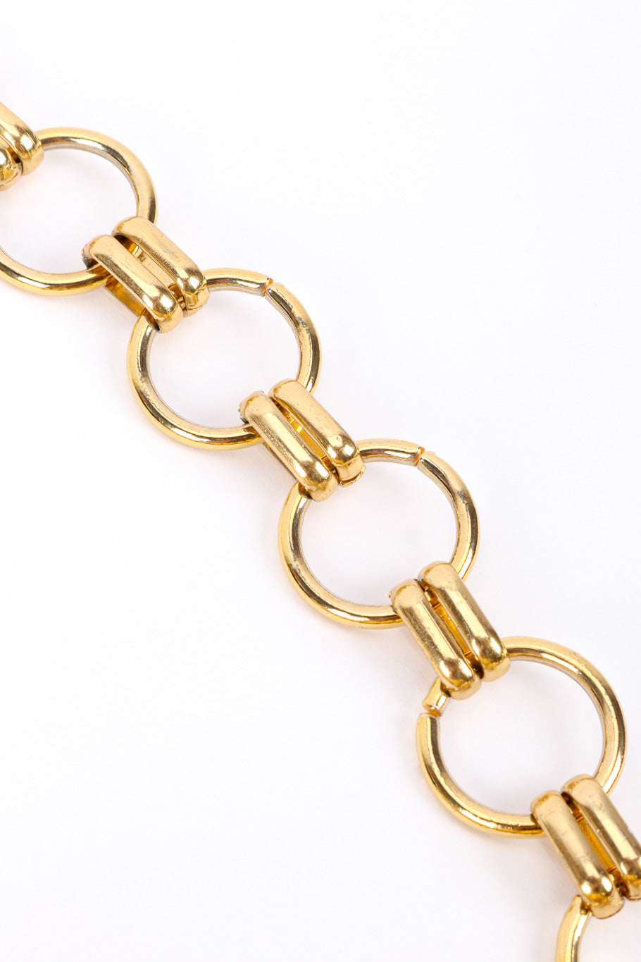 Vintage Colormate Spring Key Metal Circles Bag chain closeup @recessla