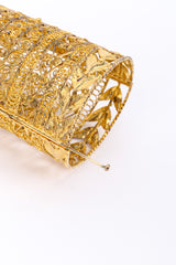 Vintage Long Filigree Cuff Bracelet II pin closure @recessla