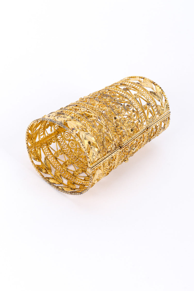 Vintage Long Filigree Cuff Bracelet I front @recessla