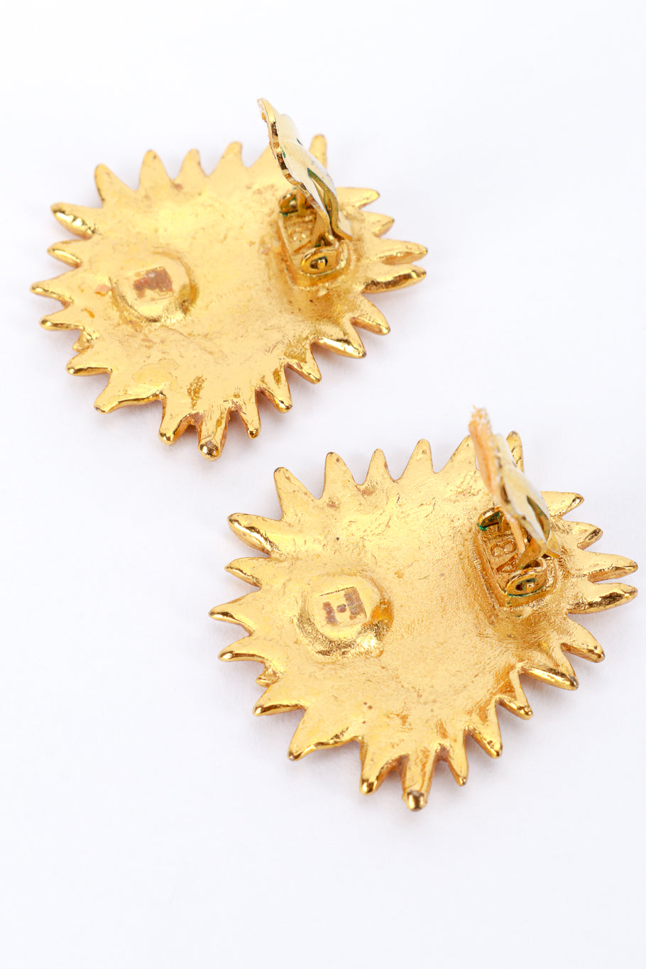 Yves Saint Laurent Sun King Earrings patina @RECESS LA