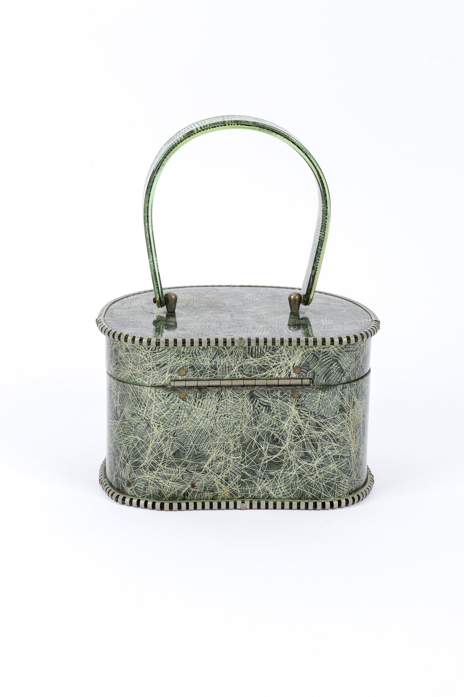 Vintage Myles Originals Crosshatch Tinsel Box Bag back @recessla