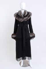 Zip-Off Fur Fringe Coat by Zuki on mannequin @recessla