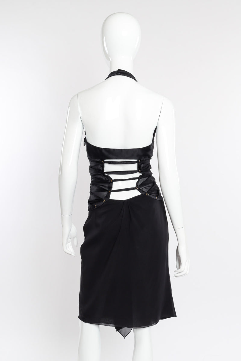 Halter dress by Tom Ford for Gucci on mannequin back @recessla