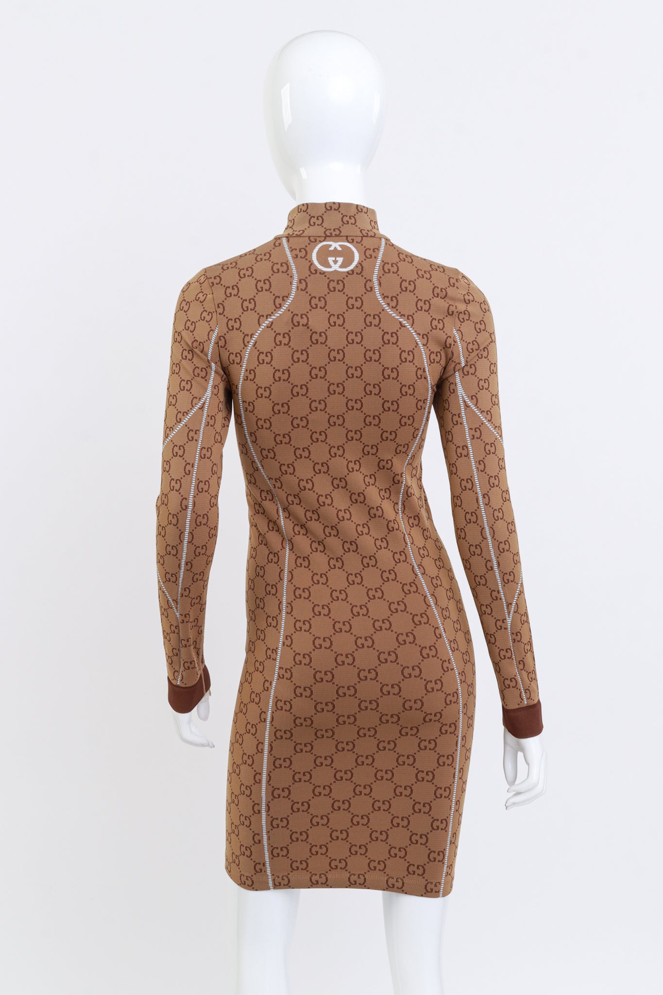 'GG' Jacquard Stretch Dress by Gucci on mannequin back @ Recess LA