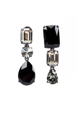 Vintage Oscar de la Renta Dark Crystal Gem Drop Earrings @RECESS LA