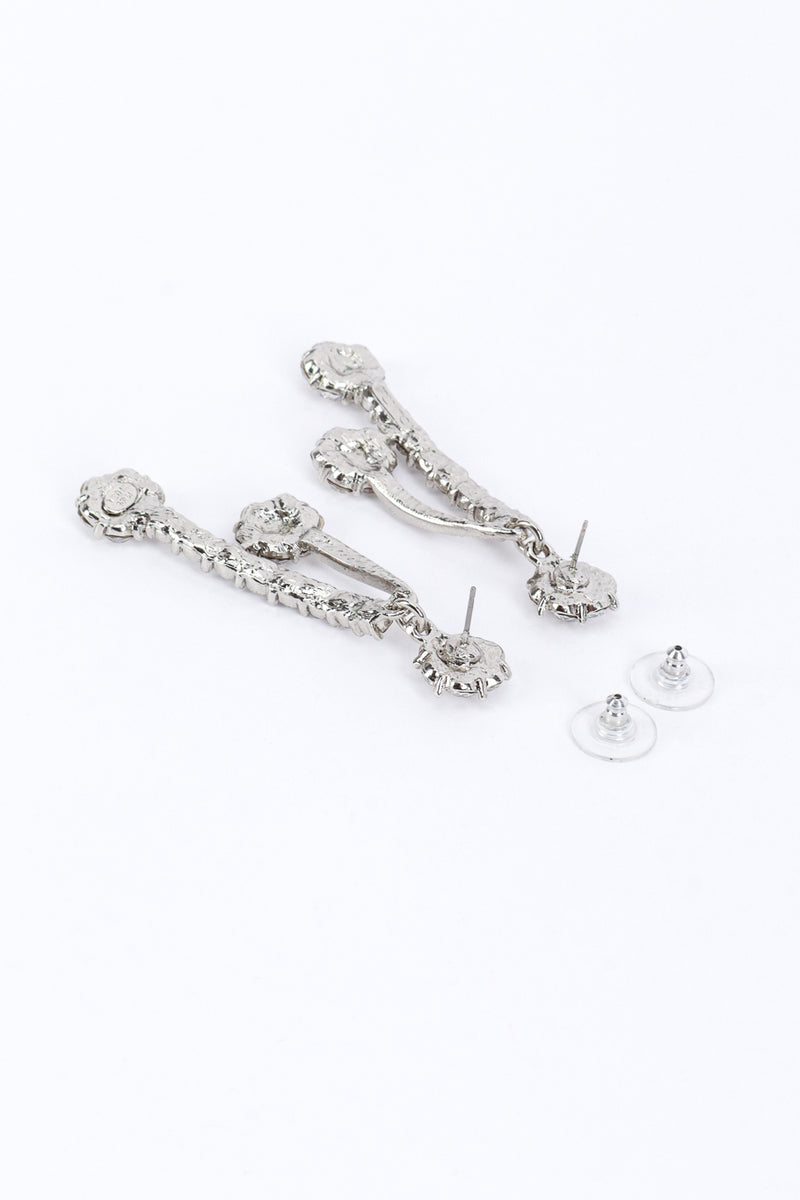 Vintage Oscar de la Renta Falling Star Drop Earrings backs @RECESS LA