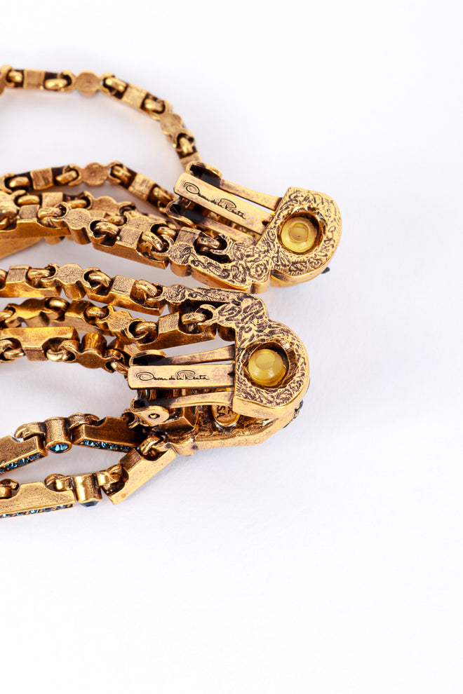 Vintage Oscar de la Renta Egyptian Revival Fringe Earrings make @RECESS LA