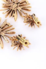 Vintage Oscar de la Renta Golden Sunburst Drop Earrings make @RECESS LA