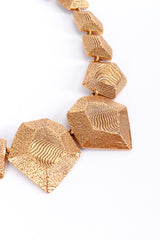 Vintage Oscar de la Renta Golden Sands Nugget Necklace detail @recess la