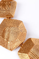 Vintage Oscar de la Renta Golden Sands Nugget Necklace wear detail @recess la