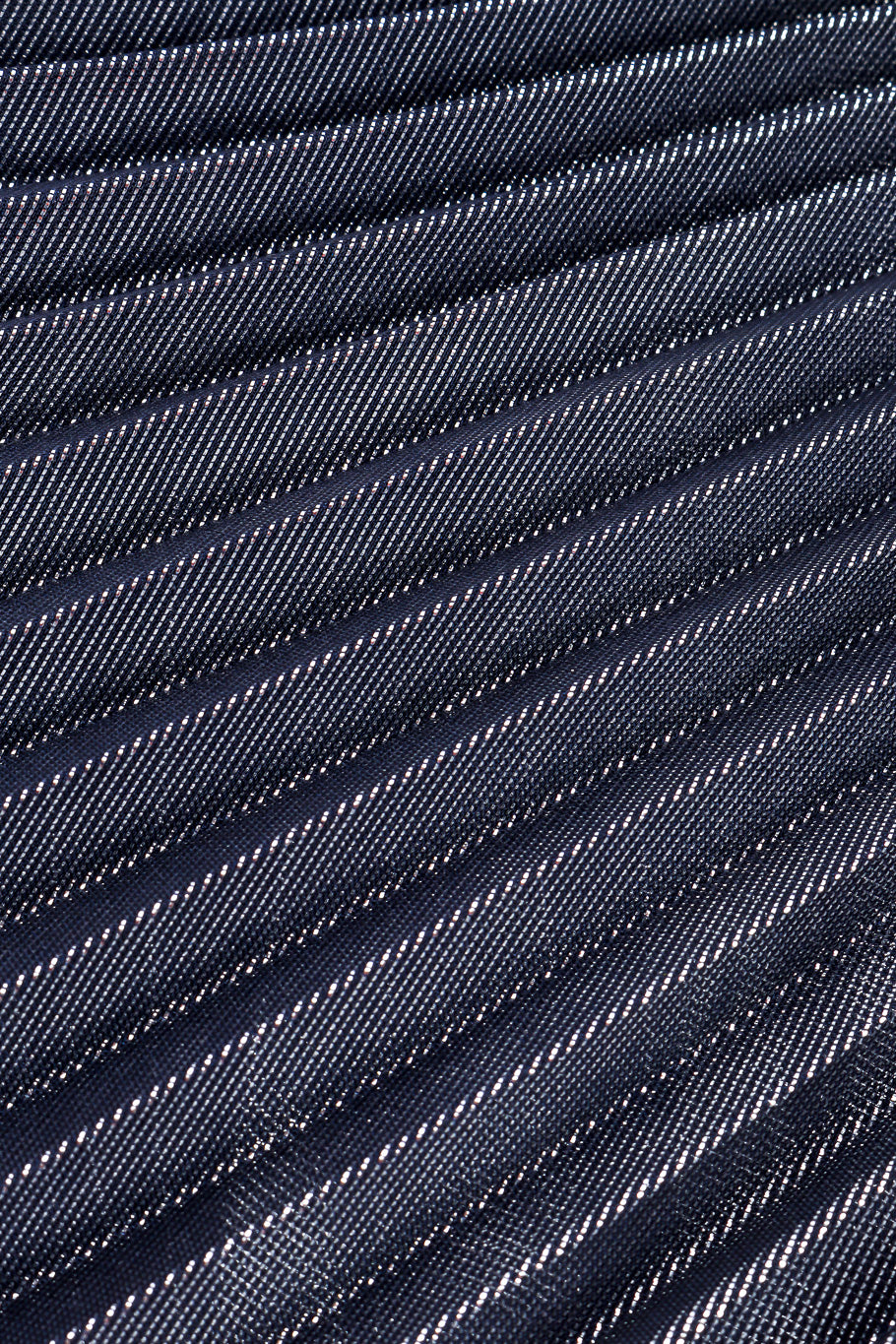 Metallic pleated caftan and bodysuit by Halston fabric pleats close @recessla