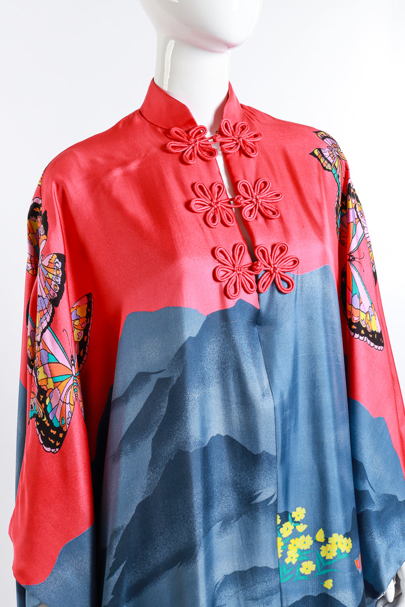 Hanae Mori Mountain Flowers & Butterflies Caftan detail mannequin @RECESS LA